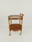 Mid-Century Round Serving Bar Cart Trolley in Bamboo & Rattan, Italy, 1960s 16