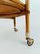 Mid-Century Round Serving Bar Cart Trolley in Bamboo & Rattan, Italy, 1960s 15