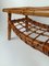 Mid-Century Riviera Coffee Table with Magazine Rack in Bamboo & Rattan, 1960s 7