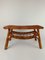 Mid-Century Riviera Coffee Table with Magazine Rack in Bamboo & Rattan, 1960s 3