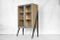 Scandinavian Tall Cabinet with Milled Glass, 1970s 6