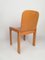 Geschwungene Esszimmerstühle aus Sperrholz, die Molteni im Stil von Scarpa zugeschrieben werden, Italien, 1970er, 6er Set 10