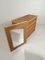 Italian Chest of Drawers with Mirror in Bamboo Wicker & Brass attributed to Dal Vera, 1970s 2