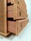 Italian Chest of Drawers with Mirror in Bamboo Wicker & Brass attributed to Dal Vera, 1970s 9