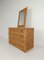 Italian Chest of Drawers with Mirror in Bamboo Wicker & Brass attributed to Dal Vera, 1970s 16