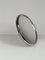 Art Deco Mirrored Round Tray in Chromed Metal, Italy, 1930s 10