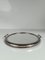Art Deco Mirrored Round Tray in Chromed Metal, Italy, 1930s 8