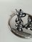 Art Deco Mirrored Round Tray in Chromed Metal, Italy, 1930s 2