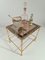 Vintage Rococo Style Ice Bucket in Cut Crystal with Gilded Metal Shells, 1970s, Set of 2 5