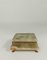 Italian Rectangular Green Onyx Marble Box with Gilded Feet, 1950s 5