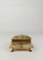 Italian Rectangular Green Onyx Marble Box with Gilded Feet, 1950s 8