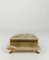 Italian Rectangular Green Onyx Marble Box with Gilded Feet, 1950s 4