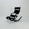 Mid-Century Black Fabric Gravity Rocking Lounge Chair by Peter Opsvik for Stokke, 1980s 5