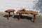 Vintage French Brutalist Rectangular Elm Tree Trunk Coffee Table, 1950s 8