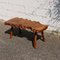 Vintage French Brutalist Rectangular Elm Tree Trunk Coffee Table, 1950s 6