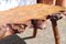Vintage French Brutalist Rectangular Elm Tree Trunk Coffee Table, 1950s 13