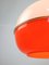 Lampada a sospensione Space Age in vetro acrilico arancione e ottone, Italia, anni '70, Immagine 15