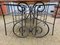 Wrought Iron French Garden Set Table with Chairs, Set of 5 7