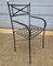 Wrought Iron French Garden Set Table with Chairs, Set of 5 9