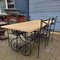 Wrought Iron French Garden Set Table with Chairs, Set of 5 2