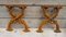 Art Nouveau Cast Iron Bench Legs for Garden or Park Bench, Set of 2 2