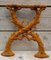 Art Nouveau Cast Iron Bench Legs for Garden or Park Bench, Set of 2 4