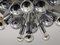 Lampada da soffitto Atomic Mid-Century in metallo cromato di Dorothee Becker per Cosack, Germania, anni '70, Immagine 6