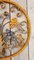 Art Nouveau Round Wrought Iron Decoration Ornament Element with Flowers 4