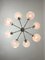 Lampadario Mid-Century a otto braccia in metallo cromato e cristallo, Italia, anni '60, Immagine 11