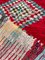 Tappeto vintage fatto a mano in Boucherouite, Marocco, anni '80, Immagine 4