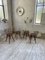 Pine Stools with Curved Seats, 1950s, Set of 4 6