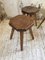 Pine Stools with Curved Seats, 1950s, Set of 4 8