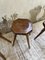 Pine Stools with Curved Seats, 1950s, Set of 4 17
