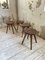 Pine Stools with Curved Seats, 1950s, Set of 4 12