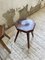 Pine Stools with Curved Seats, 1950s, Set of 4 16