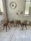 Pine Stools with Curved Seats, 1950s, Set of 4 2