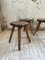 Pine Stools with Curved Seats, 1950s, Set of 4 9