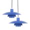 Lampade a sospensione PH 4/3 vintage di Poul Henningsen per Louis Poulsen, 1966, set di 2, Immagine 12