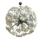 Lampadario Hollywood Regency Sputnik con fiori in acrilico, anni '80, Immagine 2