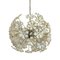 Lampadario Hollywood Regency Sputnik con fiori in acrilico, anni '80, Immagine 3