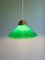 Lampada a sospensione Art Déco in opalino verde conico, anni '20, Immagine 8