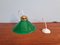 Lampada a sospensione Art Déco in opalino verde conico, anni '20, Immagine 9