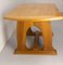 Art Nouveau Style Oak Side Table, France, 1960 3