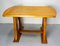 Art Nouveau Style Oak Side Table, France, 1960 2