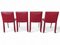 Sedie in pelle di Cattelan Italia, anni '70, set di 4, Immagine 3