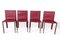 Sedie in pelle di Cattelan Italia, anni '70, set di 4, Immagine 1