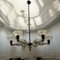 Large Art Deco Murano Glass Chandelier, 1940s, Image 13
