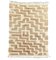 Modern Beige and Brown Moroccan Beni Ouarain Rug 1