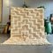 Modern Beige and Brown Moroccan Beni Ouarain Rug 2