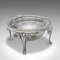 Antique English Caviar Dome in Silver-Plated Glass, 1910s 2